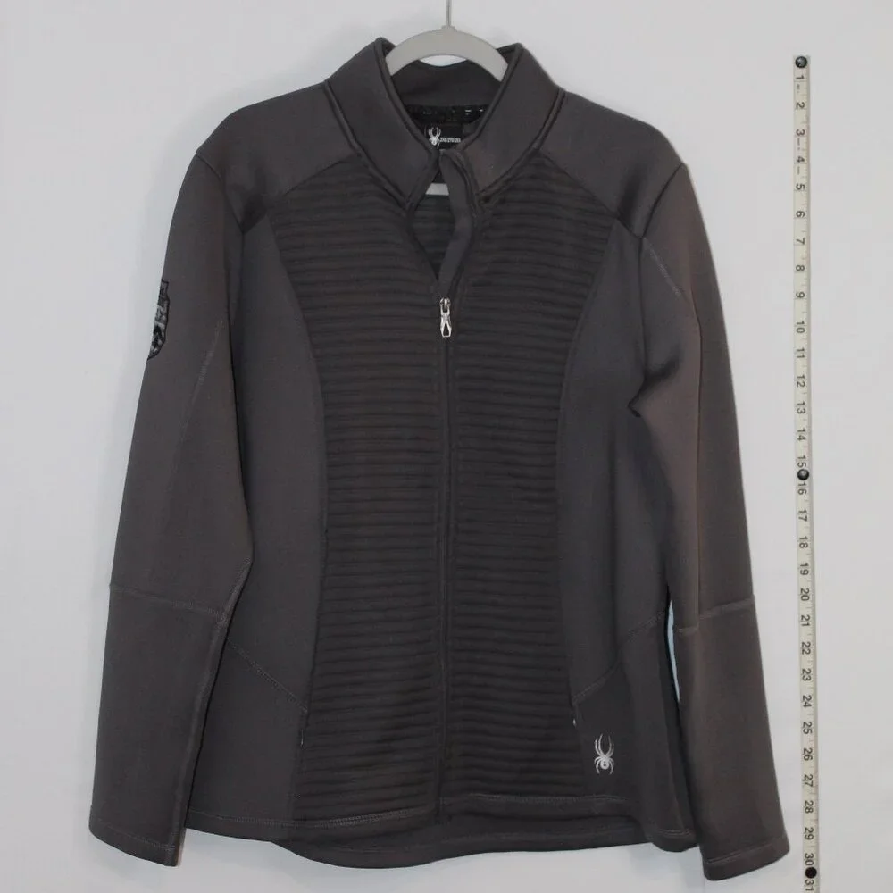 Spyder BNWT Ladies' Venom Full-Zip gray jacket with pockets XXL - Picture 1 of 10